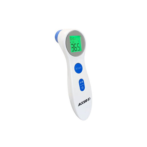 Medi-Aus Accur8 Infrared Laser LCD Thermometer White