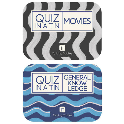 Talking Tables General Knowledge/Culture Trivia In Tin Family Game Combo Set