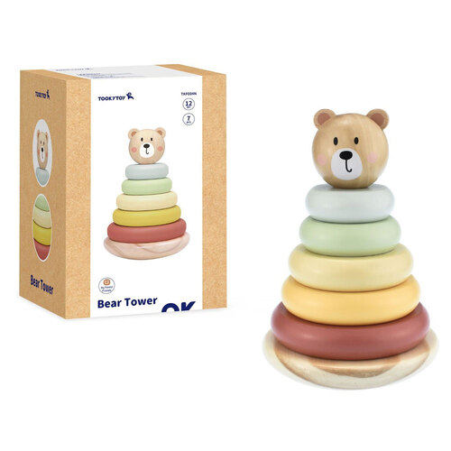 Tooky Toy My Forest Friends Bear Stacking Tower 12M+