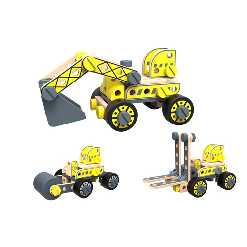 Tooky Toy Diy Forklift & Excavator