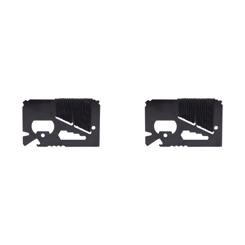 2PK Trixie & Milo Pocket Survival Tool 8.5x5.3cm - Black