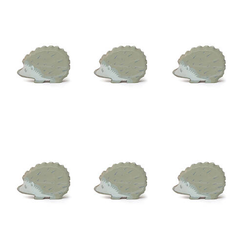 6pc Tender Leaf Toys Hedgehog Wooden Animal Set Kids 3y+