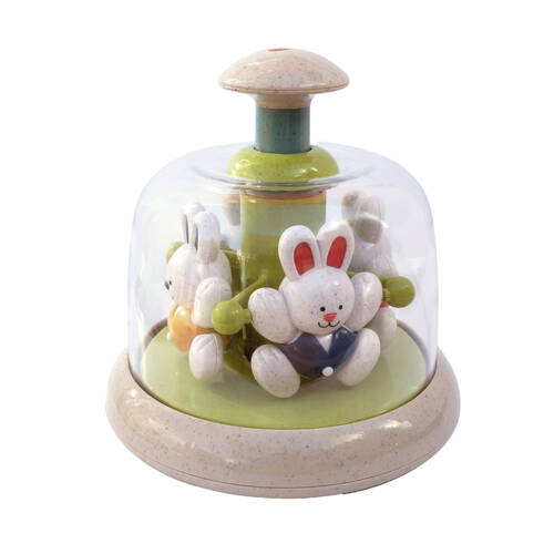 Tolo Toys Rabbit Carousel Interactive Play 17cm Baby/Toddler Toy 0m+