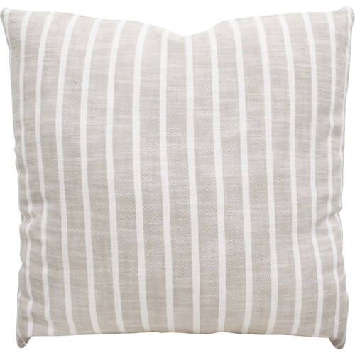 LVD Stonewashed Cotton Harbour Vertical Striped Cushion 50x50cm Dune