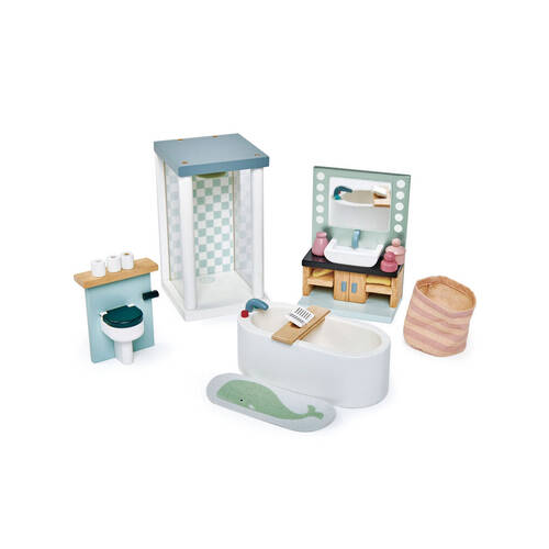 Tender Leaf Toys Dovetail 1:12 Bathroom Dollhouse Accessory Set 3y+