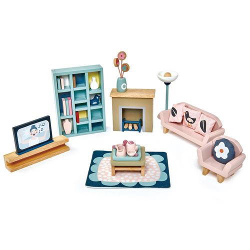 Tender Leaf Toys Dovetail Sitting Room Kids Wooden Toy Set 3y+