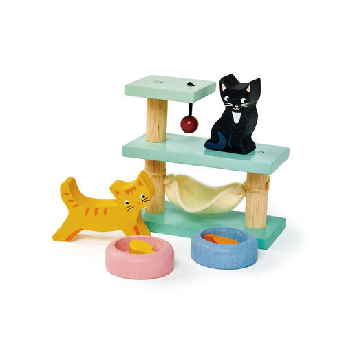 Tender Leaf Toys Pet 1:12 Cat Dollhouse Accessory Set 3y+