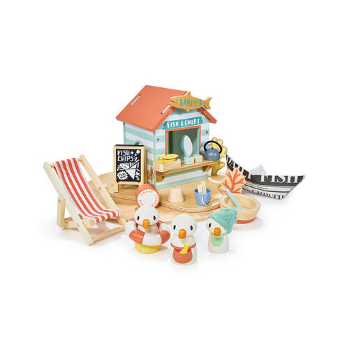 Tender Leaf Toys Sandy's Beach Hut Wooden Sandpit Toy 3y+