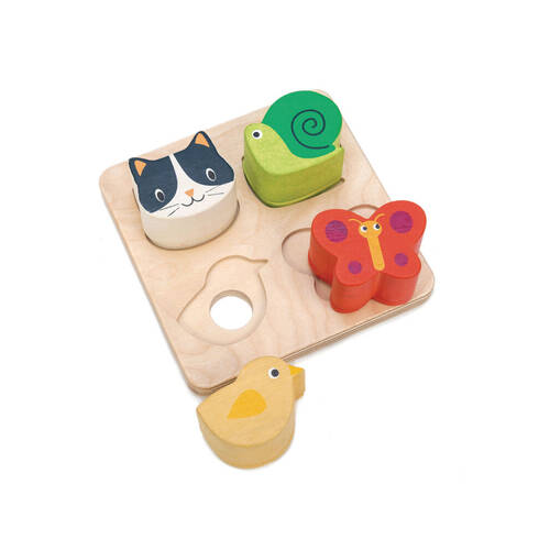 Tender Leaf Toys Touch Animal Sensory Tray Wooden Toy 18m+
