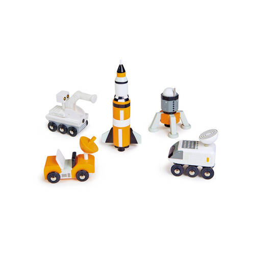 5pc Tender Leaf Toys Space Voyager Set Wooden Toy 3y+