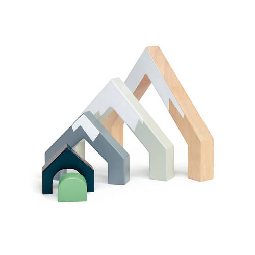 5pc Tender Leaf Toys Mountain Pass Stack Wooden Toy 2y+