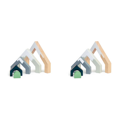 10pc Tender Leaf Toys Mountain Pass Stack Wooden Toy 2y+