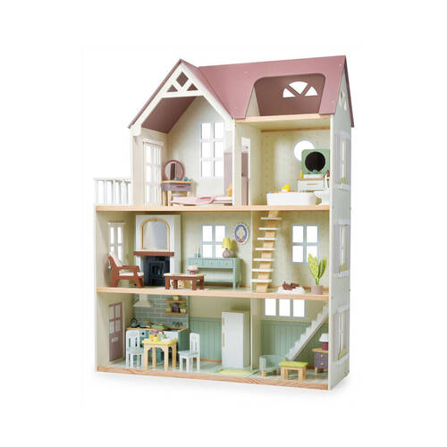 Tender Leaf Toys Mulberry Mansion Doll House w/ Furniture 3y+