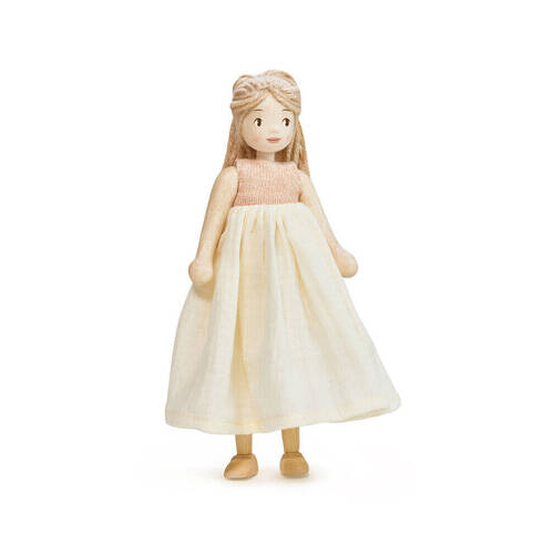 Tender Leaf Toys 25cm Fernie Wooden Doll Kids/Children Toy 3y+