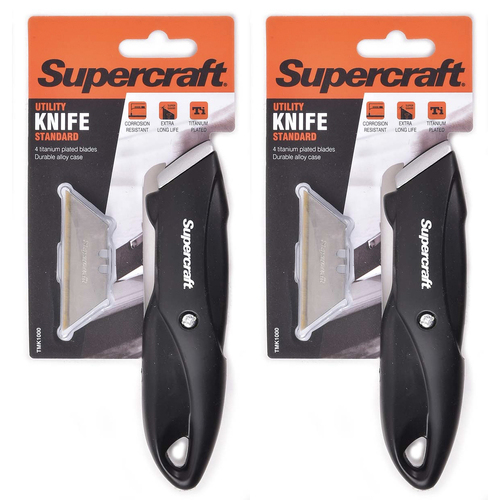 2PK Supercraft Multipurpose Ultilty Knife Standard With 4 Blades 