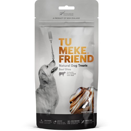 Tu Meke Friend 50g Air-Dried Natural Dog Treats Beef Bites