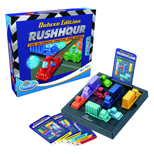 ThinkFun Rush Hour Deluxe Edition Logic and Problem Solving Game 8y+