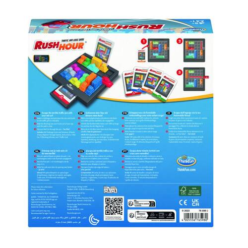 ThinkFun Rush Hour Kids/Family Logic Game Stem Toy 8y+