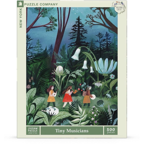 500pc New York Puzzle Co Adelina Lirus Puzzle 45x60cm Tiny Musicians 7+