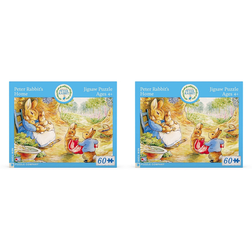 2x 60pc New York Puzzle Company Peter Rabbit Jigsaw Puzzle 48x33cm Home 4y+