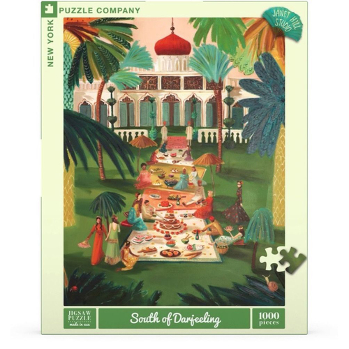 1000pc New York Puzzle Co Janet Hill Puzzle 67.5cm South Of Darjeeling 10+