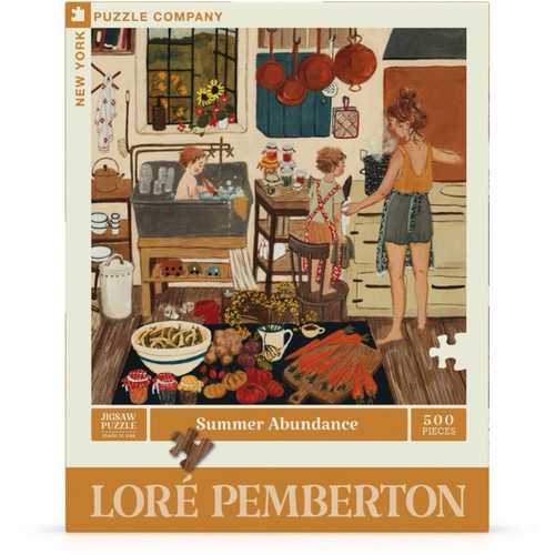 500pc New York Puzzle Co Loré Pemberton Puzzle 67.5cm Summer Abundance 10+