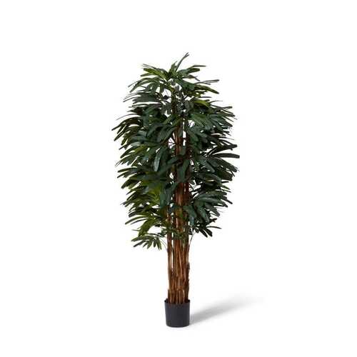 E Style 180cm Palm Raphis Artificial Potted Plant - Green