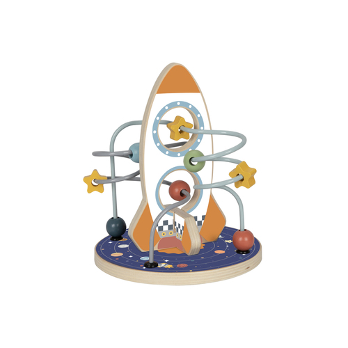 Tooky Toy Space Rocket Bead Maze Kids/Childrens Toy 24m+