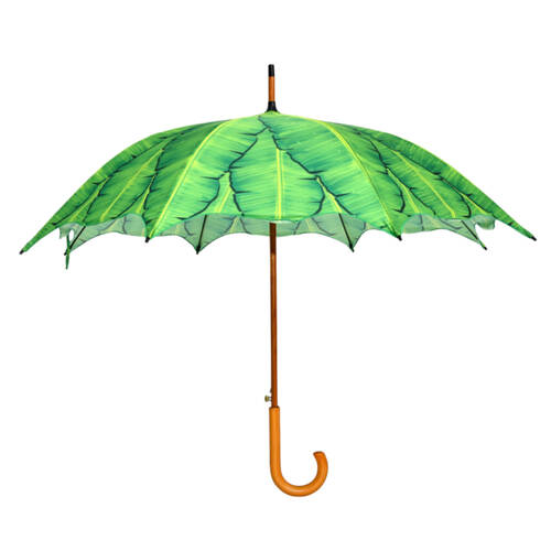Esschert Design Umbrella Banana Leaves Polyester Green
