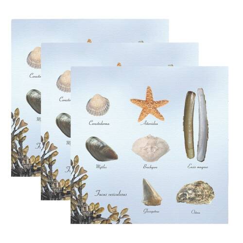 3x 20pc Esschert Design Tissue Paper Napkins Beach Serviette 3-Ply Large 33cm