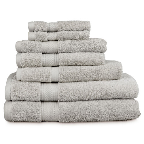 7pc Algodon St. Regis Collection Towel Pack Silver