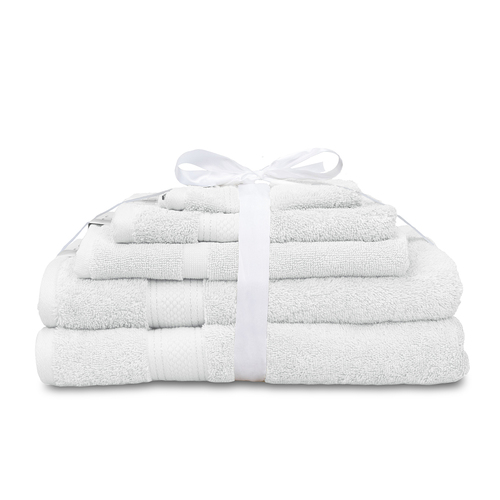 5pc Algodon St Regis Collection Towel Set Cotton White