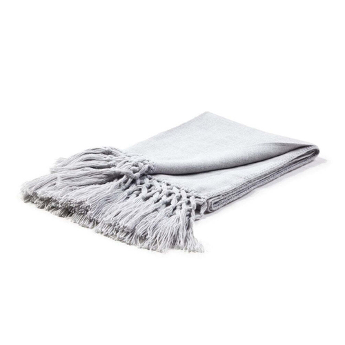 Huxford Grove Alpaca Cool Throw Decorative Blanket 130x180cm - Vapour