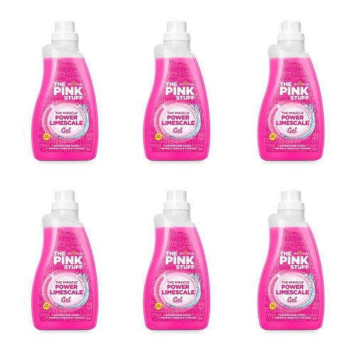 6PK The Pink Stuff Power Limescale Gel Bathroom Descaler 1L