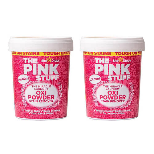 2PK The Pink Stuff Stain Remover Colour Safe Fabric Cleaner 1kg