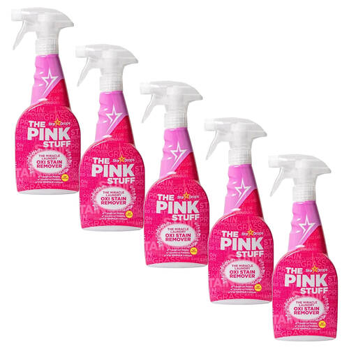 5PK The Pink Stuff Oxi Stain Remover Spray Fabric Laundry 500ml