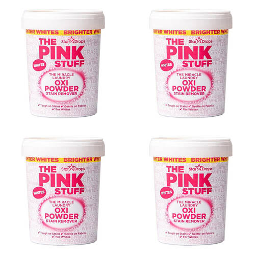 4PK The Pink Stuff Stain Remover White Safe Laundry Cleaner 1kg