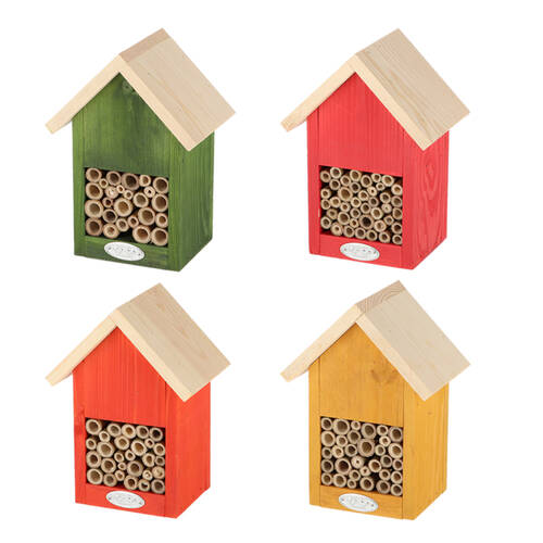 4pc Esschert Design Nature Shades Bee House Outdoor Garden Accessory 23cm