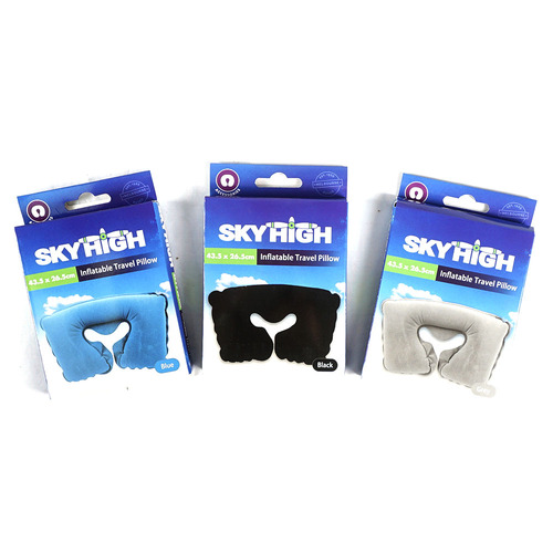 3PK Sky High Travel Portable Lightweight Inflatable Pillow