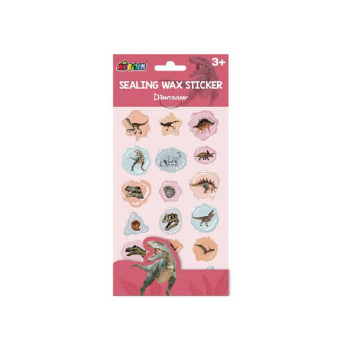 10pc Avenir Sealing Wax Stickers DIY Crafts Dinosaur Kids 3y+