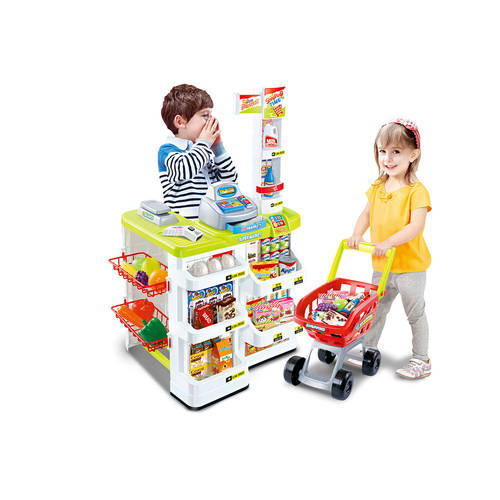 Lenoxx Kids Supermarket Store Food Pretend Play