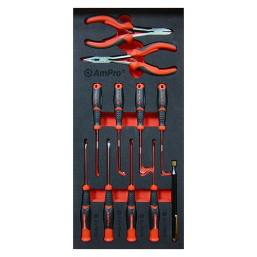 11pc Ampro Pick Piler/Hook/Screwdriver Tool Set TS38743