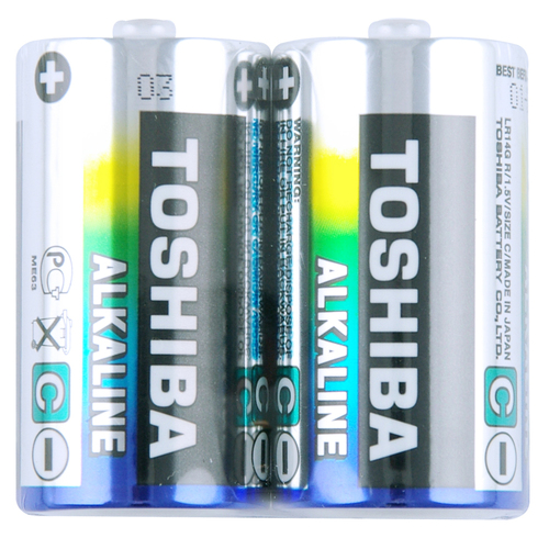 2pc Toshiba Alkaline C