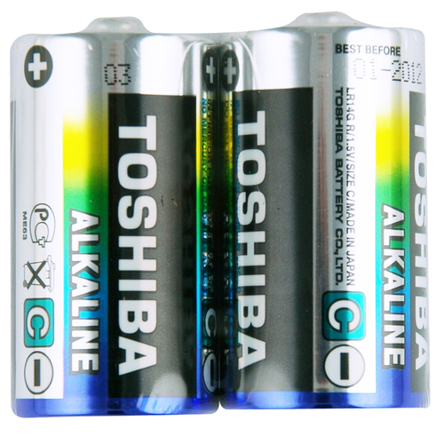 2pc Toshiba Alkaline D