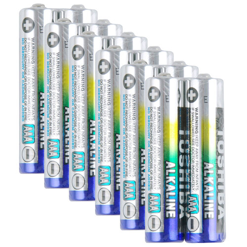 6PK 2pc Toshiba Alkaline AAA