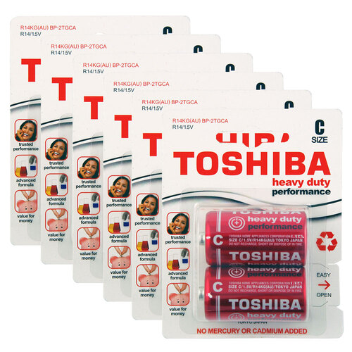 6PK 2pc Toshiba Heavy Duty C