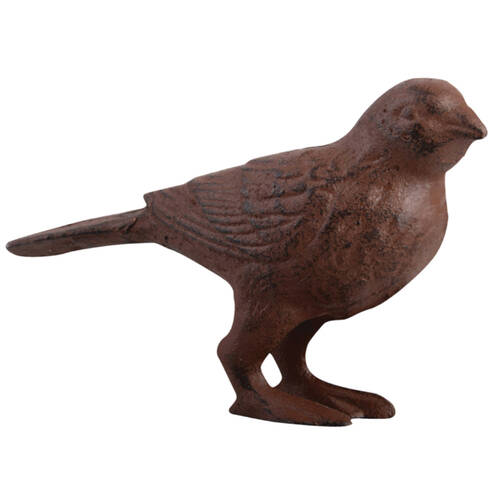 Esschert Design Cast Iron Bird Large Indoor Outdoor Display Brown