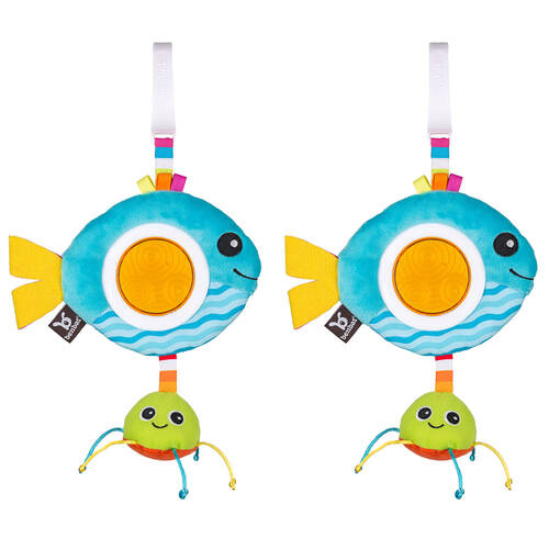 2PK Benbat Dazzle Rattle Fish Toy