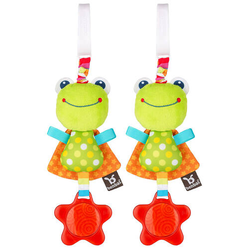 2PK Benbat Dazzle Frog Jitter Toy