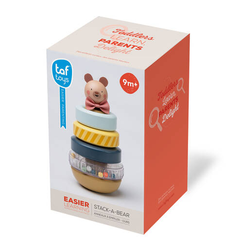 Taf Toys Stack-a-Bear Soft Stacking Toy for Fine Motor Play Toddlers 9m+